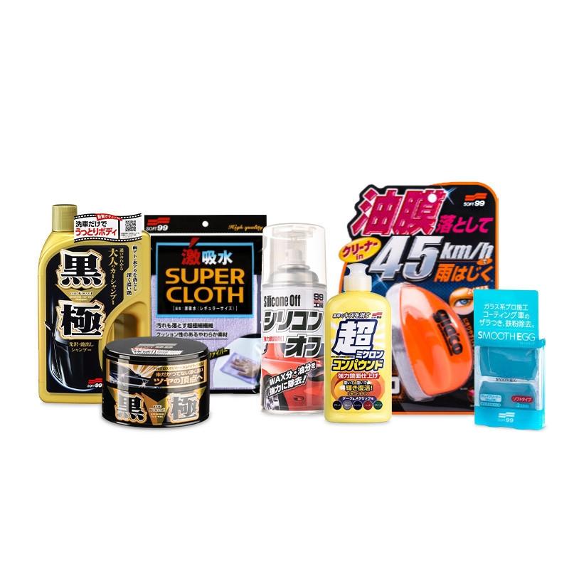 Soft99 Wash&Wax Set Dark