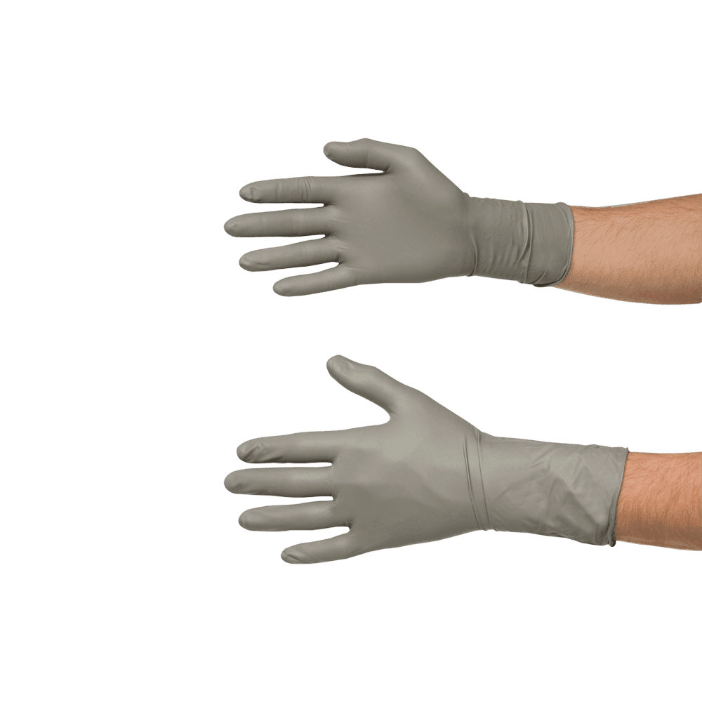 Colad Disposable Nitrile Gloves M Grey - 50 ks 2/3
