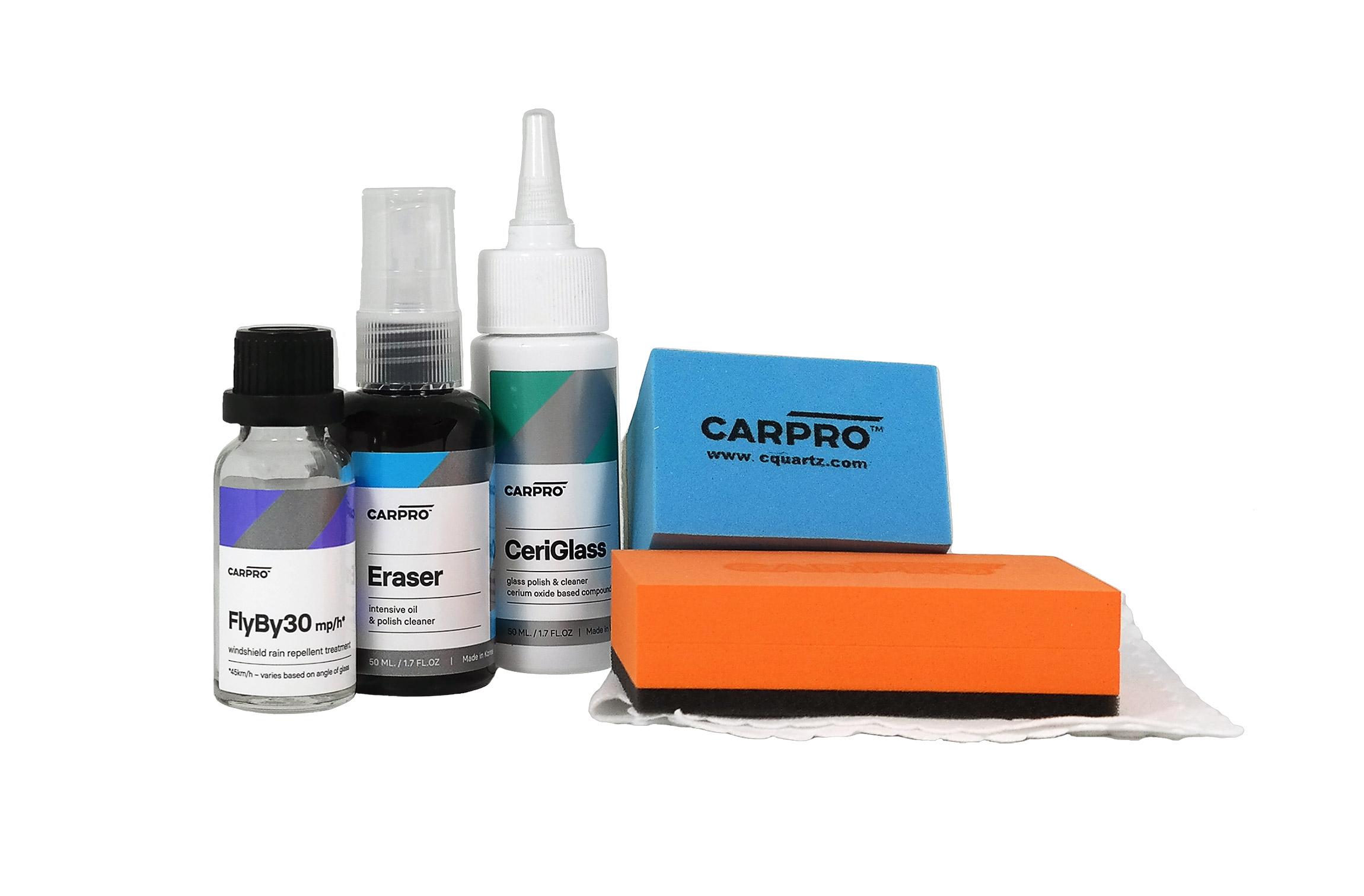 CarPro FlyBy30 Windshield and Glass Coating Full Kit 20 ml 1/2
