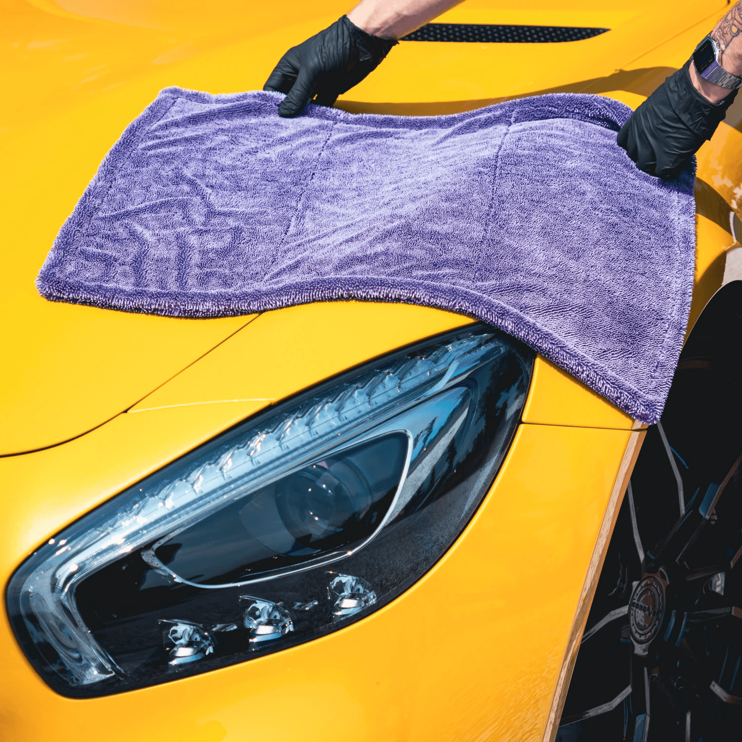 Monster Shine Mammoth Double Twist Drying Towel 1200 GSM 50 x 60 cm 3/4